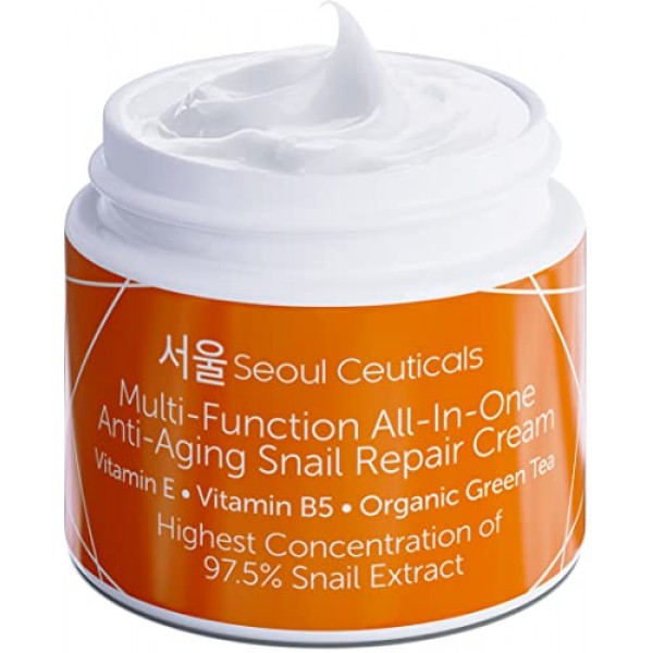 SeoulCeuticals Korean Skin Care 97.5% Snail Mucin Repair Cream - K...