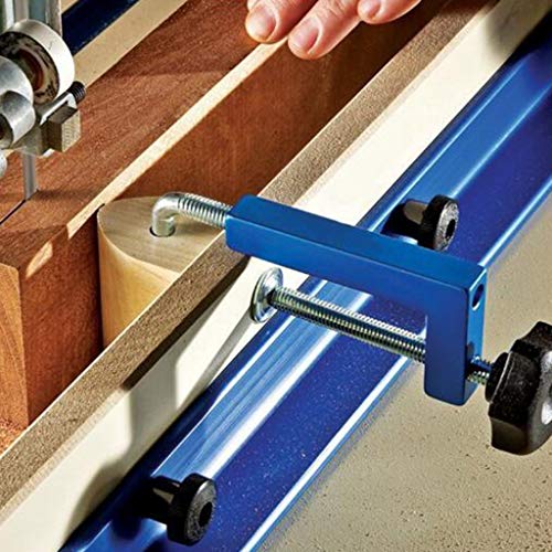 Serenable 2Pcs Woodworking Fence Clamp for Table Saws Band Saws