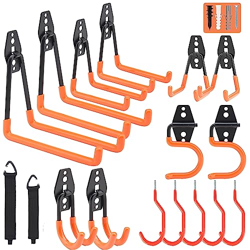 SERPURE 17 Pack Garage Hooks Heavy Duty with Extension Cord Organi...