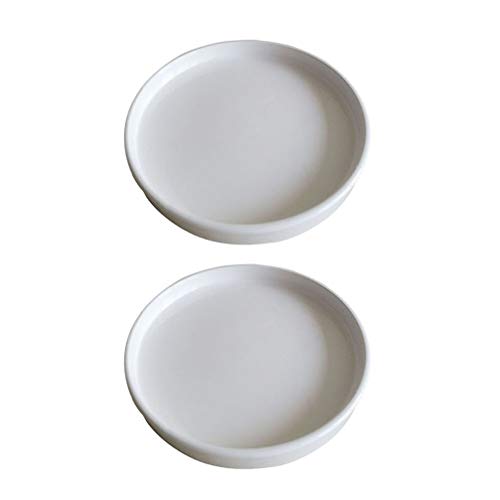 Sersberg 7.3 Inch Round Ceramic Plant Saucer for Succulent Planter...