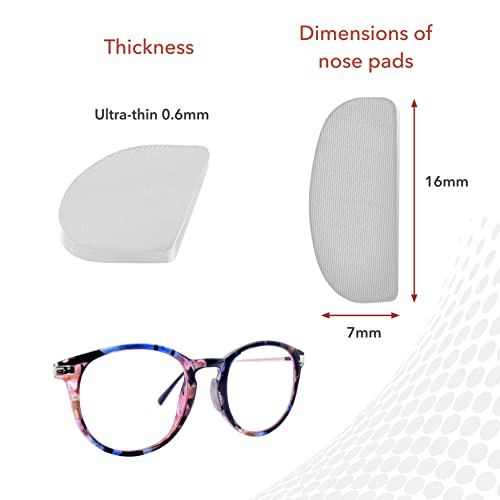 Setex Gecko Grip Ultra-Thin 0.6mm Anti Slip Eyeglass Nose Pads, 5...
