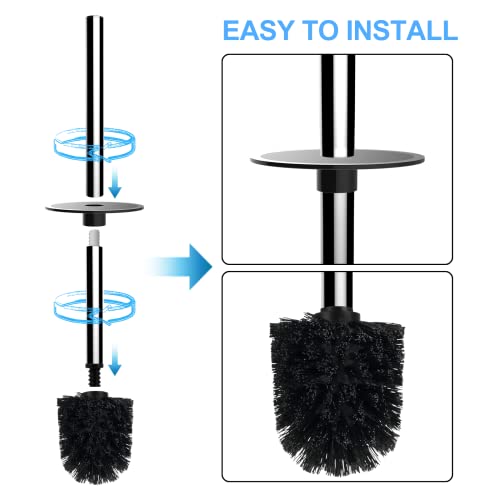 SetSail Toilet Brush, Toilet Bowl Brush and Holder Compact Size To...