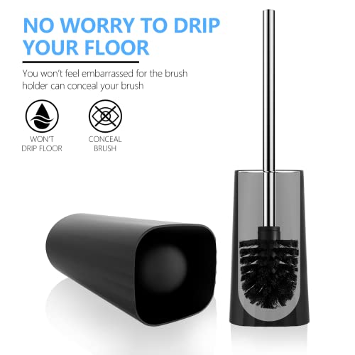 SetSail Toilet Brush, Toilet Bowl Brush and Holder Compact Size To...
