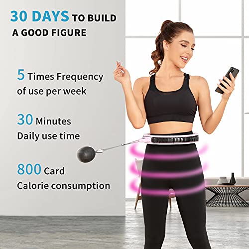 SETZIEW Smart Weighted Hoola Exercise Hoop for Adults Weight Loss....