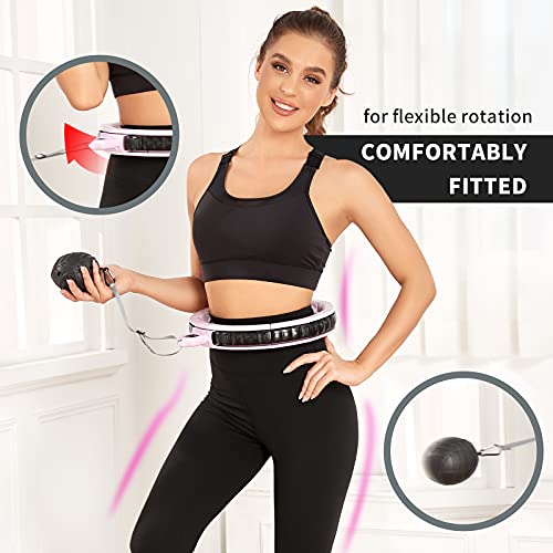 SETZIEW Smart Weighted Hoola Exercise Hoop for Adults Weight Loss....