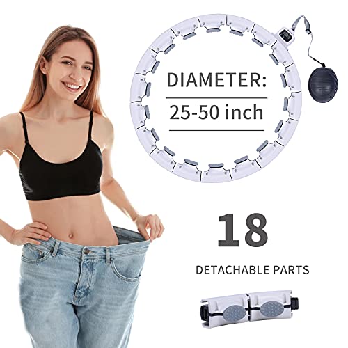SETZIEW Smart Weighted Hoola Exercise Hoop for Adults Weight Loss....