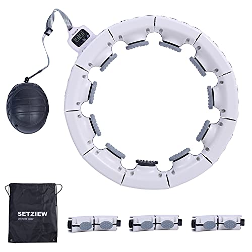 SETZIEW Smart Weighted Hoola Exercise Hoop for Adults Weight Loss....