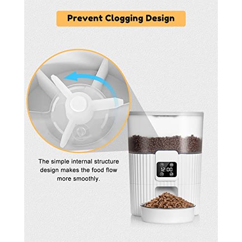 Automatic Cat Feeder, Automatic Dog Feeder, 3.5L Cat Food Dispense...