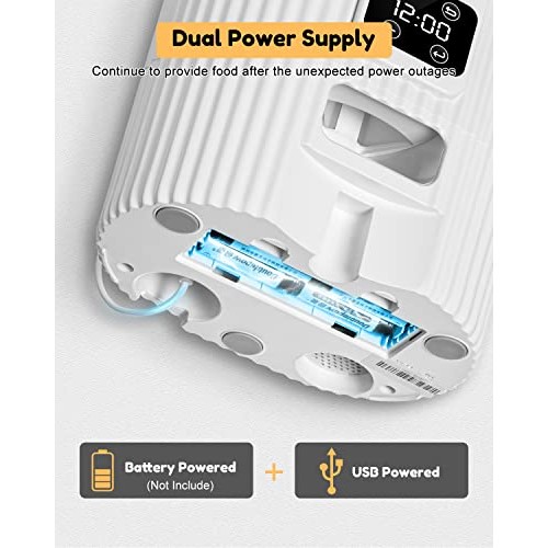 Automatic Cat Feeder, Automatic Dog Feeder, 3.5L Cat Food Dispense...