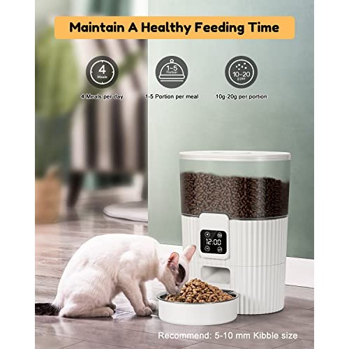 Automatic Cat Feeder, Automatic Dog Feeder, 3.5L Cat Food Dispense...