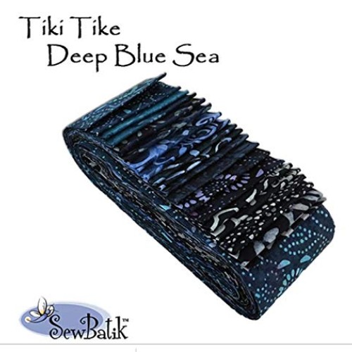 SewBatik Tiki Tikes - Twenty 2.5 Strips Half Jelly Roll Batik F...