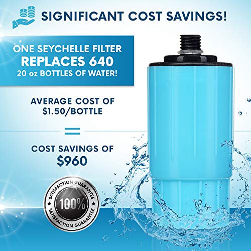Seychelle pH20 Alkaline Water Filter Bottle Replacement - 100 Gall...
