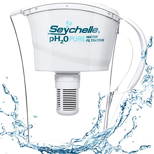 Seychelle pH2O Alkaline Water Filter Pitcher Replacement - 2 Pack