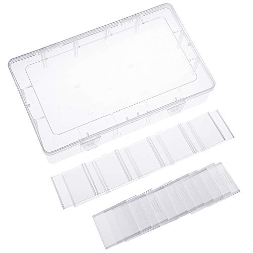 SGHUO 2 Pack Clear Plastic Washi Tape Storage Box, Jewelry and Cra...