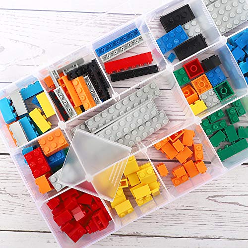 SGHUO 2 Pack Clear Plastic Washi Tape Storage Box, Jewelry and Cra...