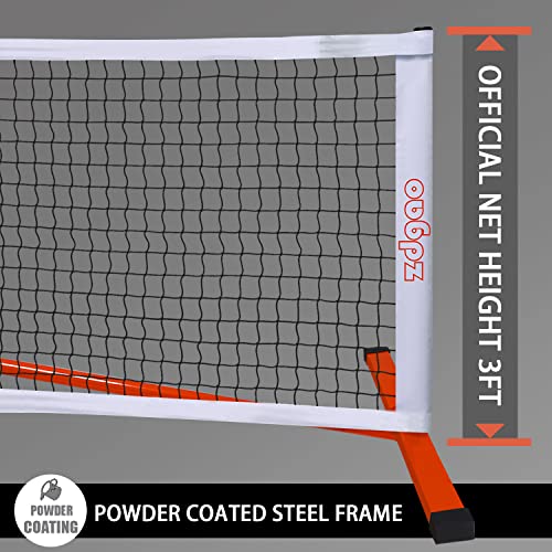 Portable Pickleball Net Set with 4 Pickleball Paddles, Official Si...