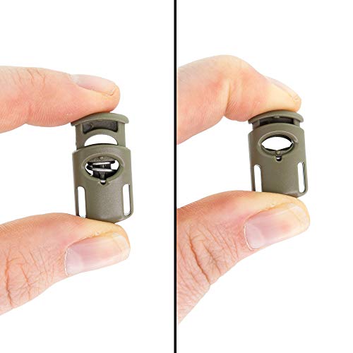 Toaster Ellipse Spring Cord Lock 10mm x 20mm - SGT KNOTS - Plast...