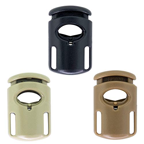 Toaster Ellipse Spring Cord Lock 10mm x 20mm - SGT KNOTS - Plast...