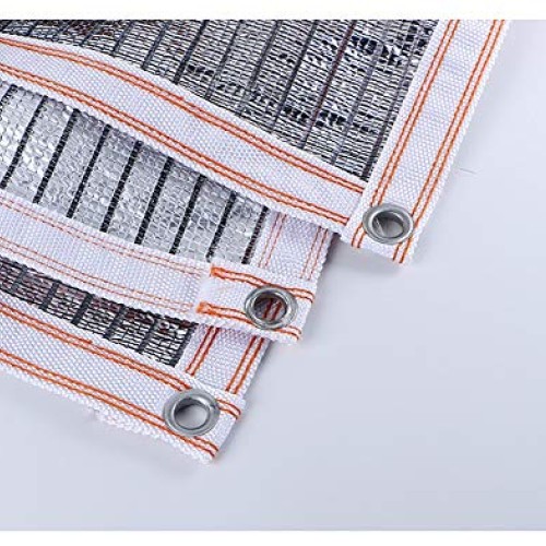 Shade Cloth Plant 75% Reflective Aluminet Greenhouse, Garden Patio...