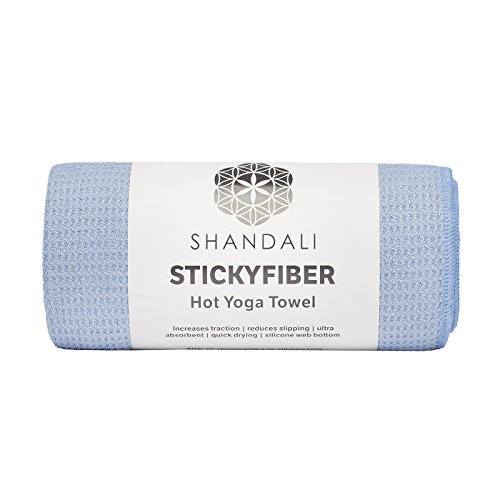 Shandali Stickyfiber Hot Yoga Towel - Silicone Backed Yoga Mat-Siz...
