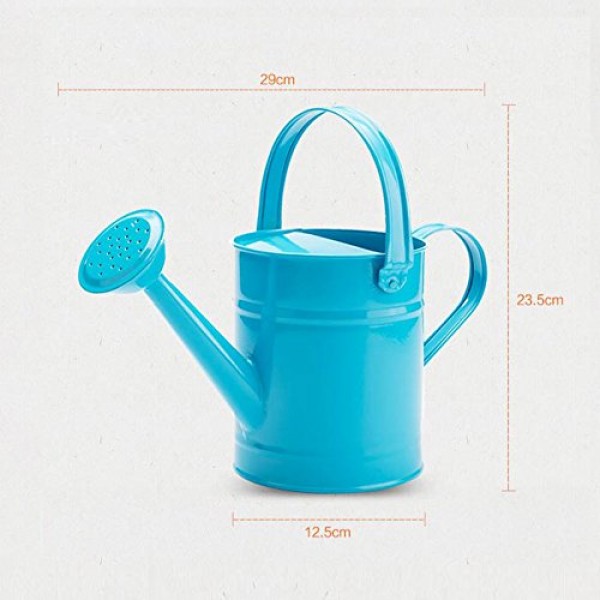 SHANGHAI WORTH Sungmor 1.5 Liter Multi-Color Metal Watering Can,Ki...