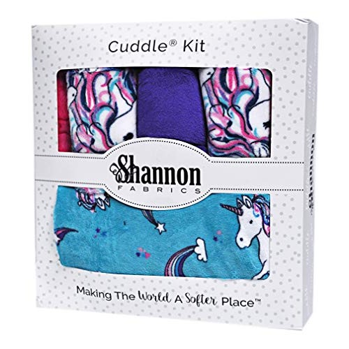 Minky Picture Perfect Stardust Unicorn Cuddle Kit Quilt Kit Shanno...