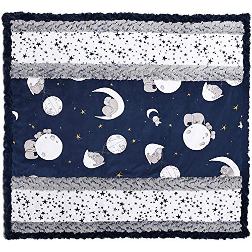 Minky Wee Ones Moonwalk Navy Cuddle Kit Quilt Kit Shannon Fabrics