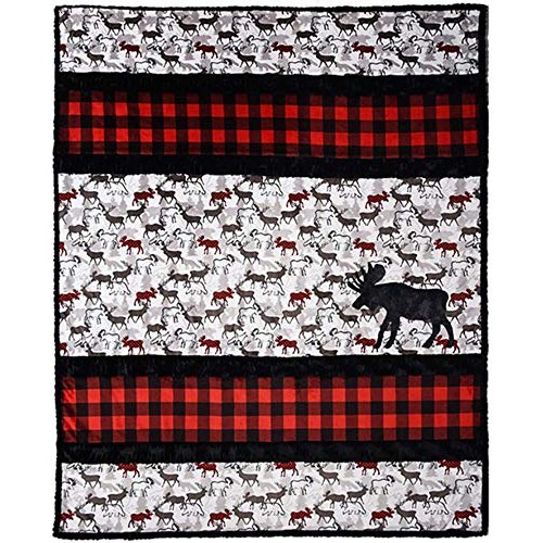 Minky Embrace Sensational Strips AMoosed Cuddle Kit Quilt Kit Sh...