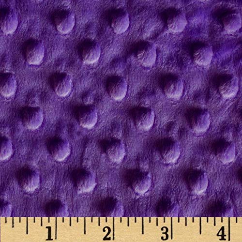 Shannon Fabrics Minky Cuddle Dimple Fabric by The Yard, Purple