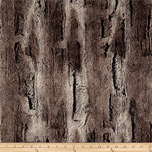 Shannon Fabrics Minky Luxe Cuddle Mountain Fox Pewter/Fabric by Th...