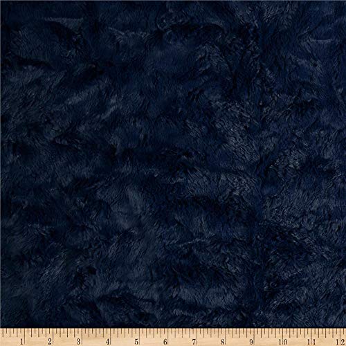 Shannon Fabrics Shannon Minky Luxe Cuddle Marble, Navy