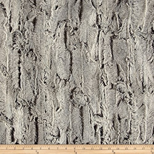 Shannon Fabrics Shannon Minky Luxe Cuddle Silver Fox Sterling/Blac...