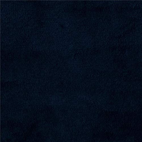 Shannon Fabrics Shannon Minky Solid Cuddle 3 Navy Fabric By The Yard