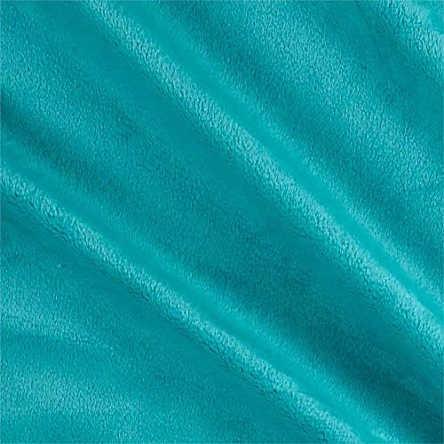 Shannon Fabrics Shannon Minky Solid Cuddle 3 Teal Fabric By The Yard