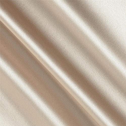 Shannon Fabrics Silky Satin Charmeuse Solid, Taupe