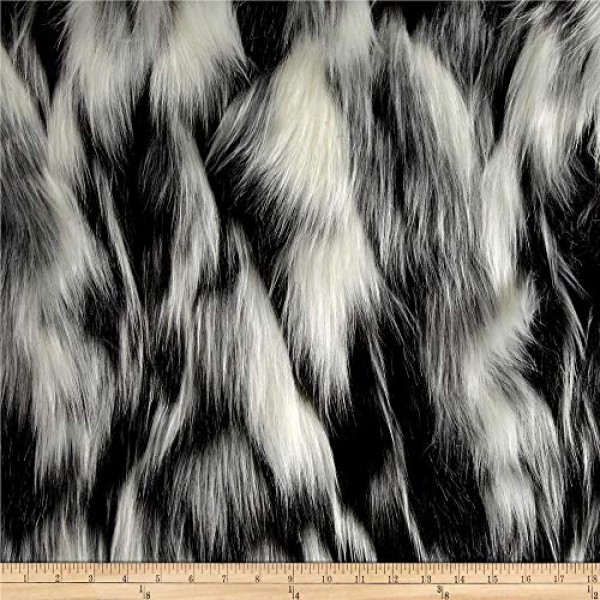 Shannon Luxury Faux Fur Tibetan Sand Fox White/Pewter