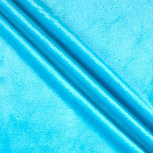 Shannon Minky Solid Cuddle 3 Extra Wide Turquoise Fabric
