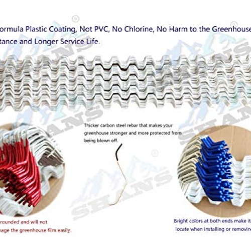 SHANS Wiggle Wire Special Formula Plastic Coating, Not PVC, Greenh...