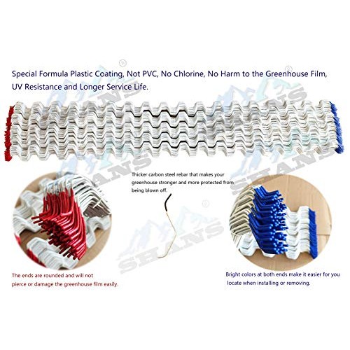 SHANS Wiggle Wire Special Formula Plastic Coating, Not PVC, Greenh...