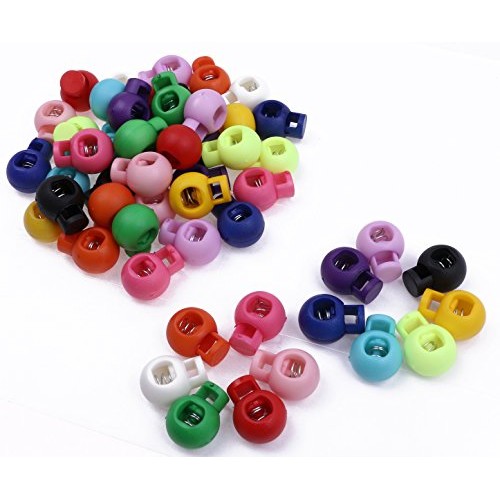Shapenty 13 Colors Plastic Toggle Single Hole Spring Loaded Elasti...
