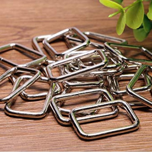 Shapenty 1Inch/25mm Rectangle Bag Purse Snap Hook Metal Loop Rings...