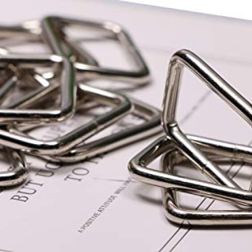 Shapenty 1Inch/25mm Rectangle Bag Purse Snap Hook Metal Loop Rings...