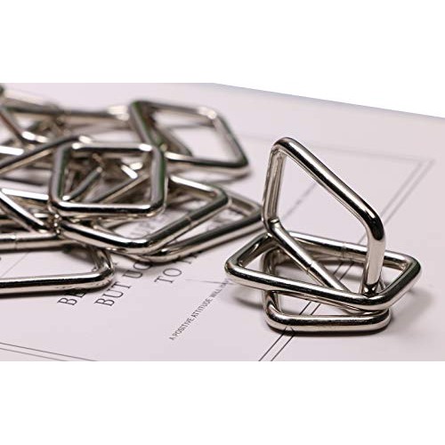 Shapenty 1Inch/25mm Rectangle Bag Purse Snap Hook Metal Loop Rings...