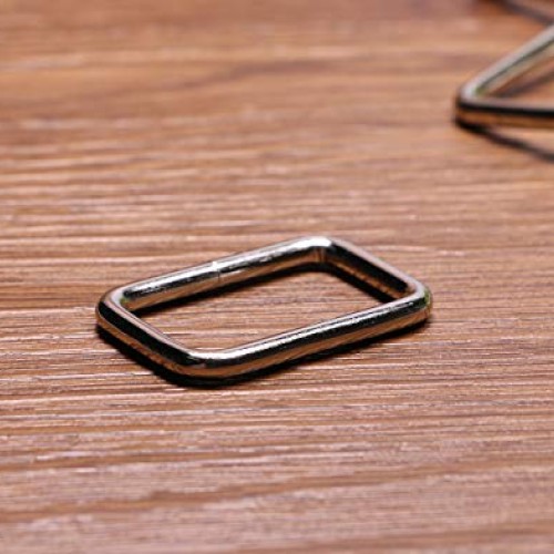 Shapenty 1Inch/25mm Rectangle Bag Purse Snap Hook Metal Loop Rings...