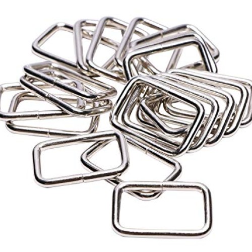 Shapenty 1Inch/25mm Rectangle Bag Purse Snap Hook Metal Loop Rings...