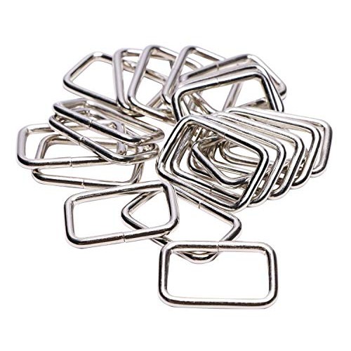 Shapenty 1Inch/25mm Rectangle Bag Purse Snap Hook Metal Loop Rings...
