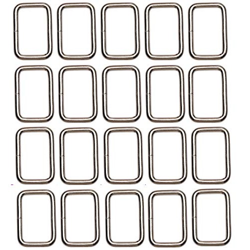Shapenty 1Inch/25mm Rectangle Bag Purse Snap Hook Metal Loop Rings...