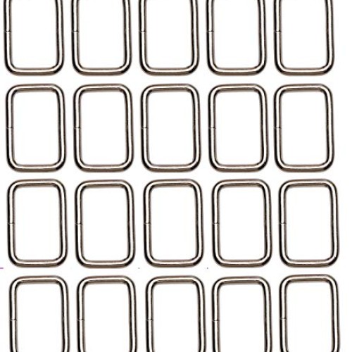 Shapenty 1Inch/25mm Rectangle Bag Purse Snap Hook Metal Loop Rings...
