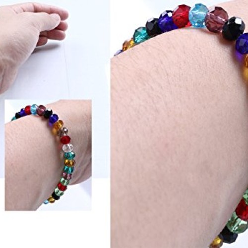 Shapenty 24 Colors 6mm Decorative Hand Briolette Faceted Rondelle ...