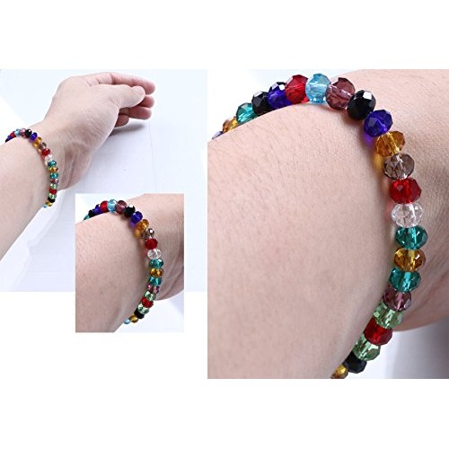Shapenty 24 Colors 6mm Decorative Hand Briolette Faceted Rondelle ...
